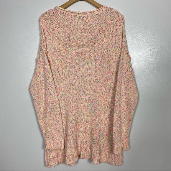 Torrid Flamingo marled cotton Pullover Sweater - Picture 3 of 9